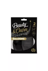 Godan Balony Beauty&Charm pastelowe czarne 2 szt.