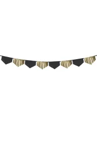 PartyDeco Girlanda bibu�owo-foliowa Fr�dzle 3 m