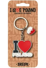 Pan Dragon Brelok I love Poland Polska ILP-BRE-B-PL-08