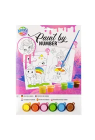 Malowanie po numerach A4 r�owy Omega Toys