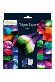 Papier Origami Kosmos 20x20cm 70g Avenue Mandarine