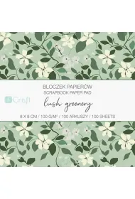 dpCraft Bloczek papier�w lush green 8x8cm 100 kartek