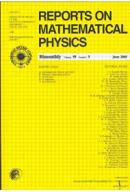Reports on Mathematical Physics 82/1 Kraj