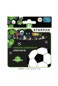 Kredki woskowe 12 kolor�w Football STARPAK 553555
