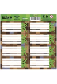 Derform Nalepki na zeszyty BackUp 4 25 szt.
