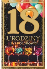 Art Nuvo Karnet 18 Urodziny damskie z�ocone (13x20,5cm) UCK-05