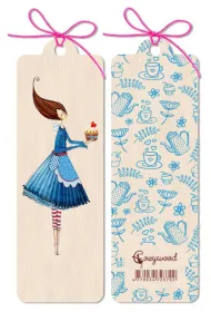 Cozywood Zak�adka drewniana Kobieta z ciastem