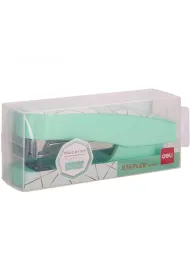 Deli Zszywacz do 25 kartek 24/6 & 26/6 Seria Macaron zielony