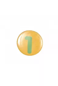Cyfra 1 Przypinka 2,5cm