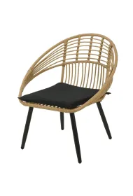 Krzeso rattanowe z poduszk 71x65x80 cm