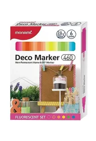 Astra Markery dekoracyjne fluorescencyjne Deco Marker 6 szt.