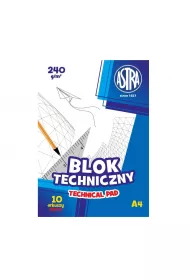 Astra Blok techniczny A4 240 g 10 kartek 10 szt.