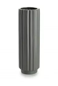 HowHomely Elegancki wazon Kaze Grey 32 cm szary