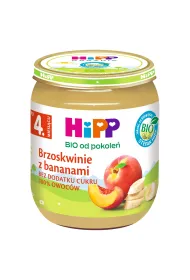 Hipp Brzoskwinie z bananami po 4. miesi�cu 125 g Bio