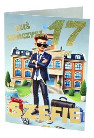 Nero KARNET URODZINY 17 B6 Z KOP NER A-031 FOL