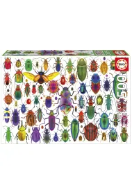 Puzzle 500 el. Kolorowe owady Educa