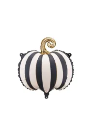 PartyDeco Balon foliowy Dynia w paski 39x38cm