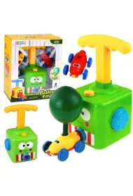 Zabawka edukacyjna wyrzutnia balon�w autek �aba LeanToys