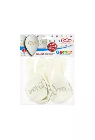 Godan Balony premium hel Love bia�e 33cm