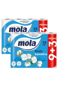 Mola Papier toaletowy Classic White 2-warstwowy zestaw 2 x 12 szt.
