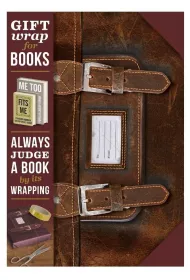 Gift wrap. Papier do ksi��ki. Leather satchel