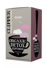 Clipper Herbatka hibiskus, pokrzywa i lukrecja (detox) 20 x 2 g Bio