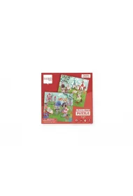 Puzzle magnetyczne 20x2 + ksi��ka Rycerze Scratch