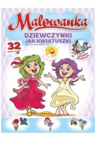 Dziewczynki jak kwiatuszki Malowanka