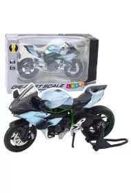 Motocykl metalowy ze �wiat�em i d�wi�kiem 1:12 LeanToys