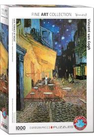Puzzle 1000 el. Kawiarnia i taras w nocy Eurographics