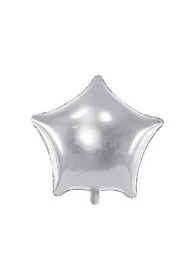 PartyDeco Balon foliowy Gwiazdka 70cm srebrny