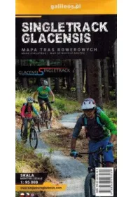 Mapa tras rowerowych. Singletrack Glacensis 1:95 000
