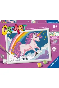 Malowanie po numerach CreArt - R�owy Neon - Jednoro�ec Ravensburger