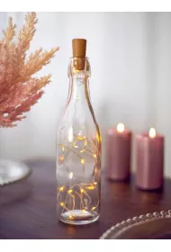 PartyDeco Lampki led z korkiem do butelki ciep�y bia�y 197 cm