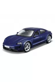 Bburago model porsche taycan turbo s blue 1:24