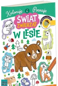 Kolorowanka a4 �wiat zwierz�t - w lesie