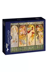 Puzzle 1000 el. Cztery pory roku, Alfons Mucha,1900 Bluebird Puzzle