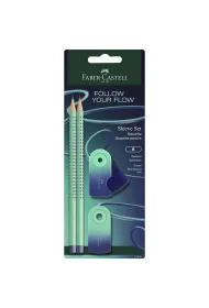 Faber-Castell Zestaw o��wk�w z temper�wk� i gumk� FABER CASTEL