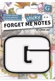 If Forget me sticky. Notes kart samoprzylepne litera G