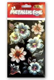 Naklejki foliowe Metalic Double Flowers PENMATE