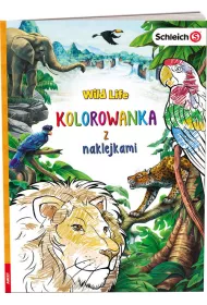 Schleich Wild Life. Kolorowanka z naklejkami