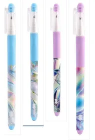 Happy Color D�ugopis wymazywalny 0,5 mm niebieski Holo Wave z gripem
