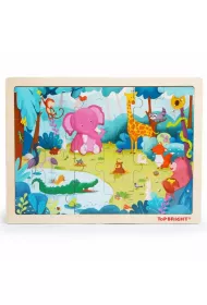 Puzzle drewniane 24 el. D�ungla Brimarex
