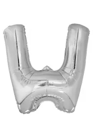 Amscan Balon foliowy litera W srebrna 79x86cm