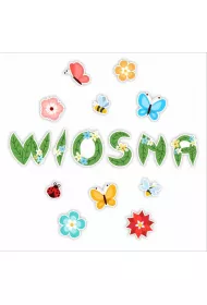 LearnHow Napis dekoracyjny jednostronny Wiosna