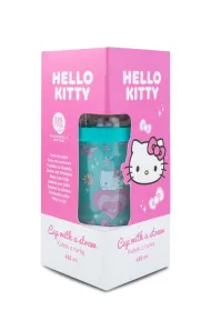 Patio Kubek z rurk� 450ml Hello Kitty Light Blue Pink