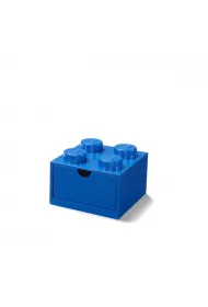 Szufladka na biurko klocek LEGO Brick 4 Niebieska