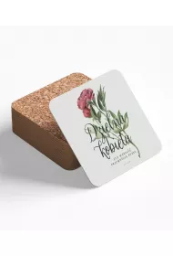 Podstawka korkowa - Dzielna kobieta - kwiat