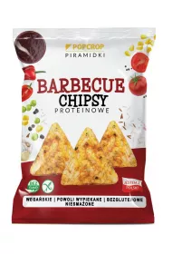 Popcrop Chrupki piramidki proteinowe o smaku barbecue bezglutenowe 60 g