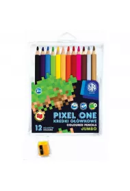 Astra Kredki o��wkowe Pixel One + temper�wka 12 szt.